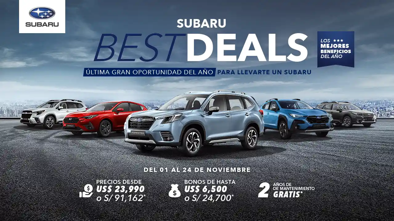 CAMPAÑA SUBARU BEST DEALS – NOVIEMBRE 2024