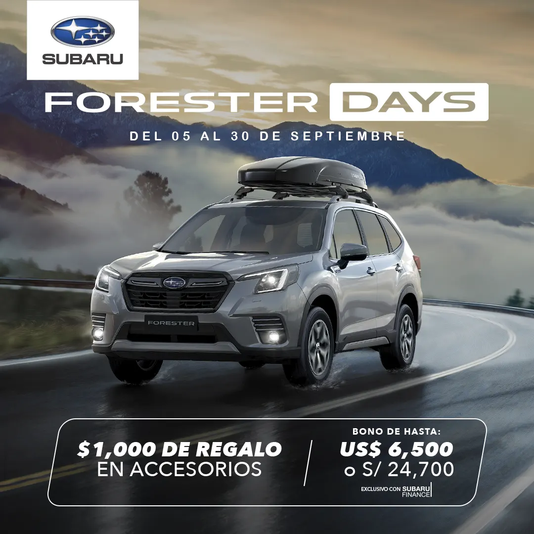 FORESTER DAYS – SETIEMBRE 2024