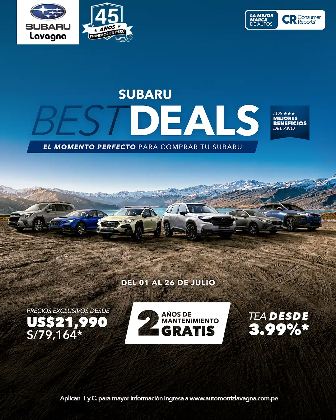 SUBARU “BEST DEALS” 2026